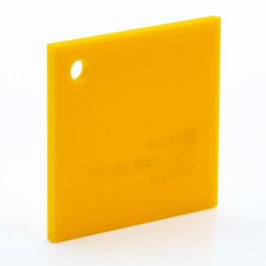 YELLOW MC ACRYLIC SHEET 3mm 2 X 3 Mtr 2062